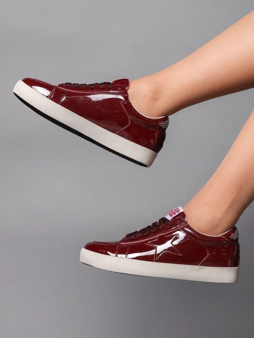 ,кроссовки golden goose,golden goose кеды,кроссовки golden goose super star красный,глянцевые кроссовки