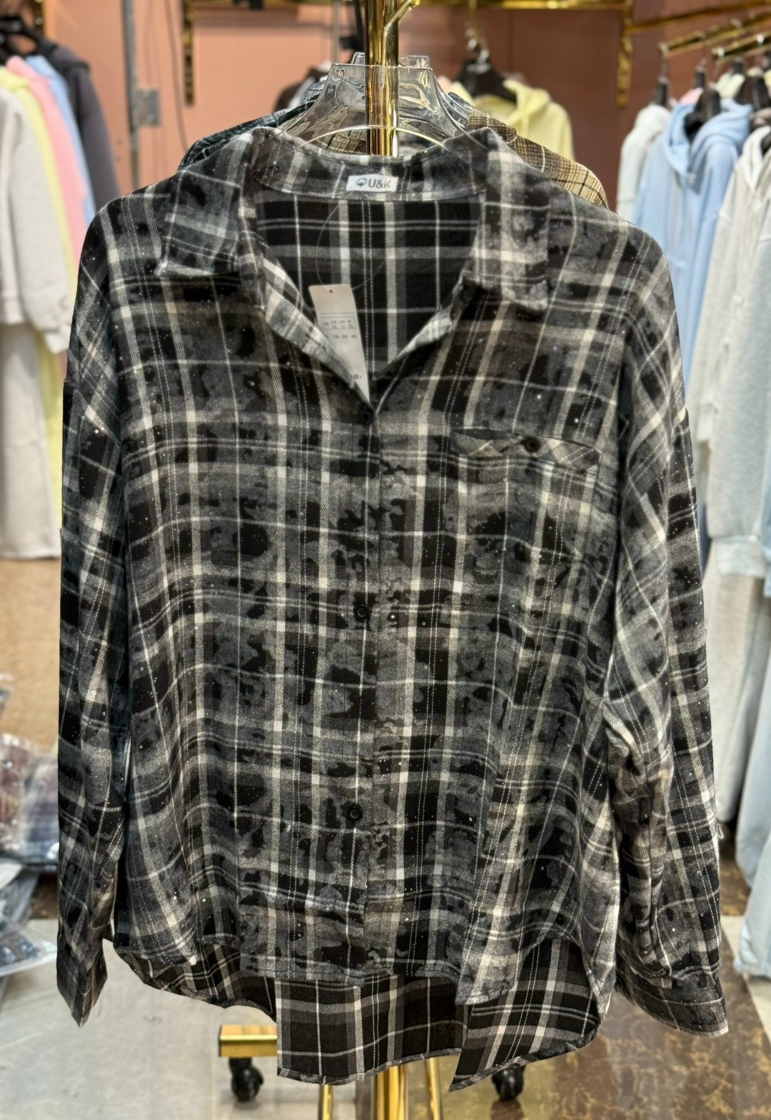 рубашка в клетку оверсайз варенка umalook,женская рубашка,рубашка женская в клетку,рубашка в клетку,клетчатая рубашка