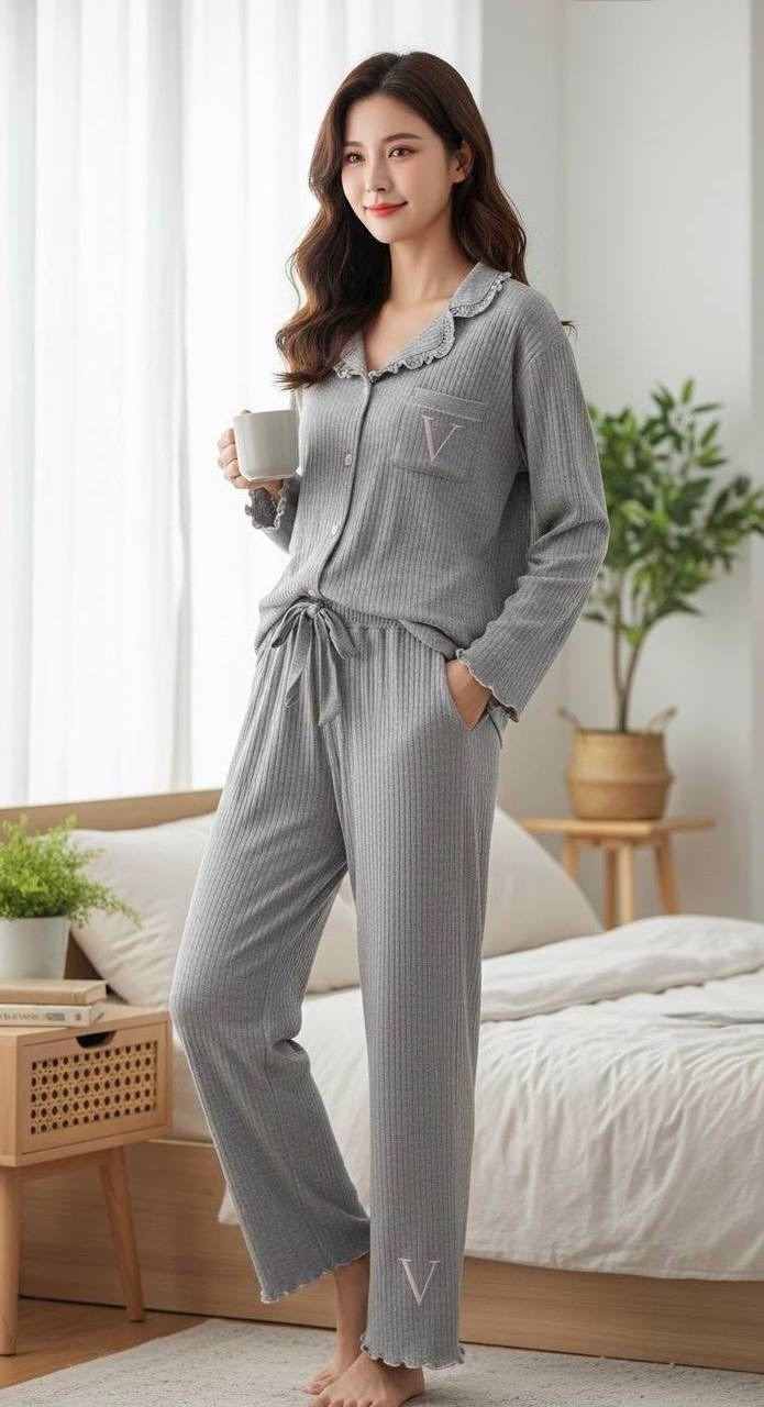 пижамный комплект с длинными рукавами,пижама для женщин,стильная пижама,пижама женская,женские пижамные комплекты