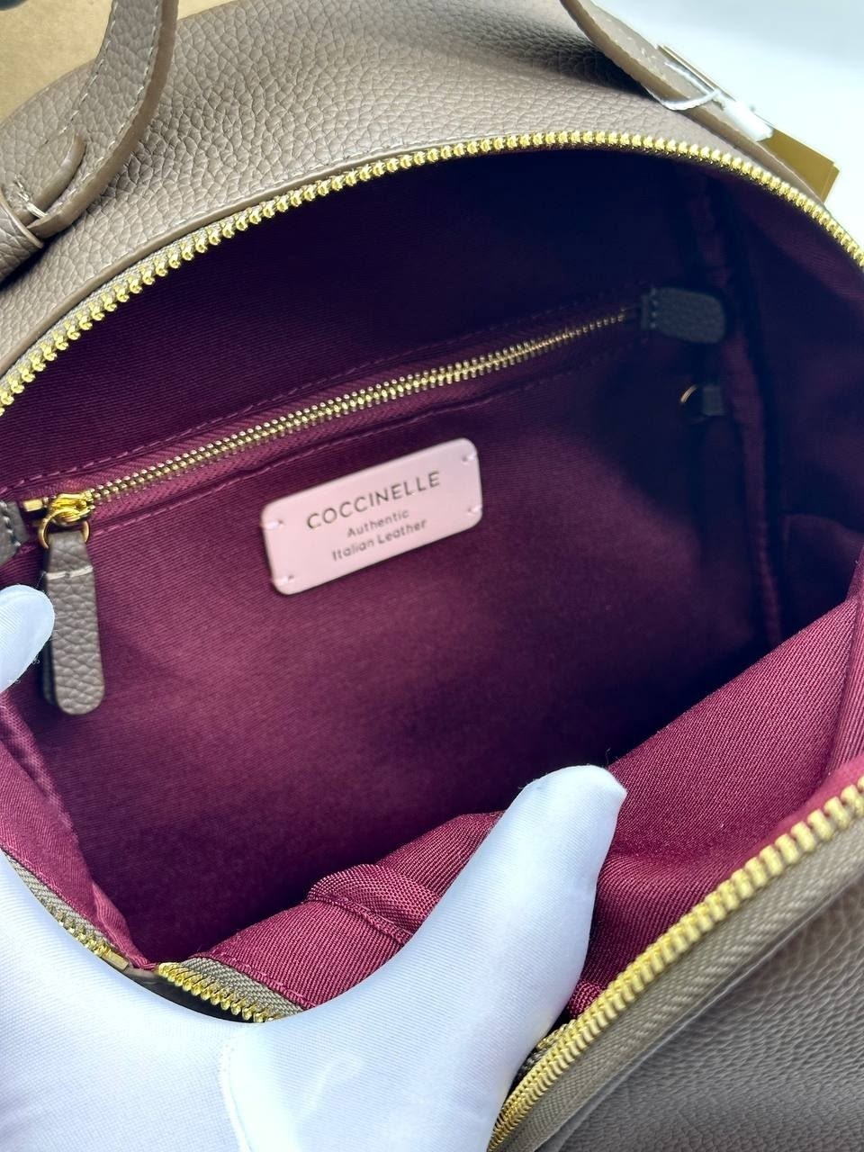 рюкзак coccinelle,рюкзак женские,рюкзаки,рюкзак gleen coccinelle,кожаный рюкзак