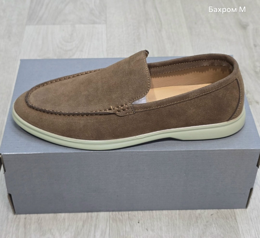 замшевые лоферы summer walk loro piana серый,,loro piana лоферы мужские,замшевые лоферы,мужские замшевые лоферы