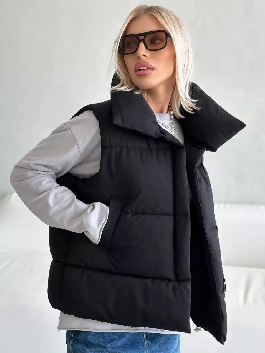 жилет утепленный plum женская коллекция,женская жилетка,жилет женский утепленный,жилетка утепленная укороченная,жилет утепленная