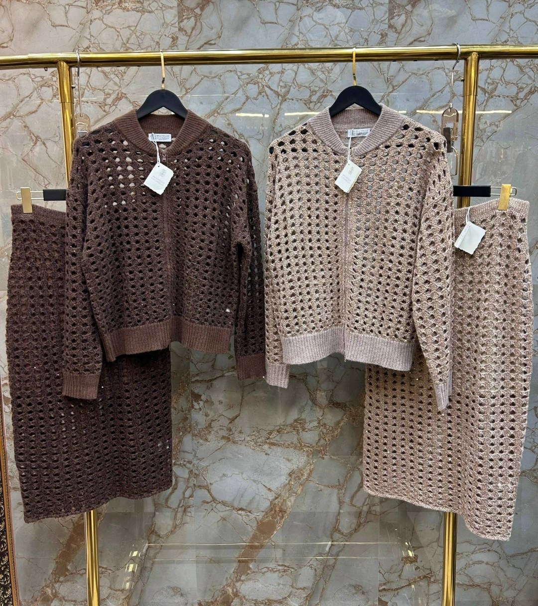 кардиган сетка брунелло кучинелли,кардиган brunello cucinelli,модели кардиган,кардиган,open-knit cotton cardigan in brown brunello cucinelli