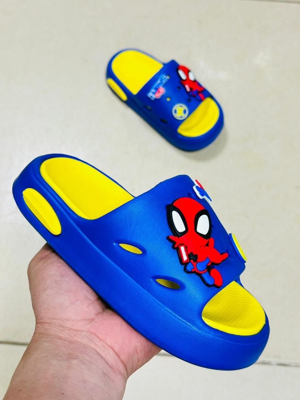 ,детские тапки,шлепанцы детские,шлепки спайдермен,сланцы детские