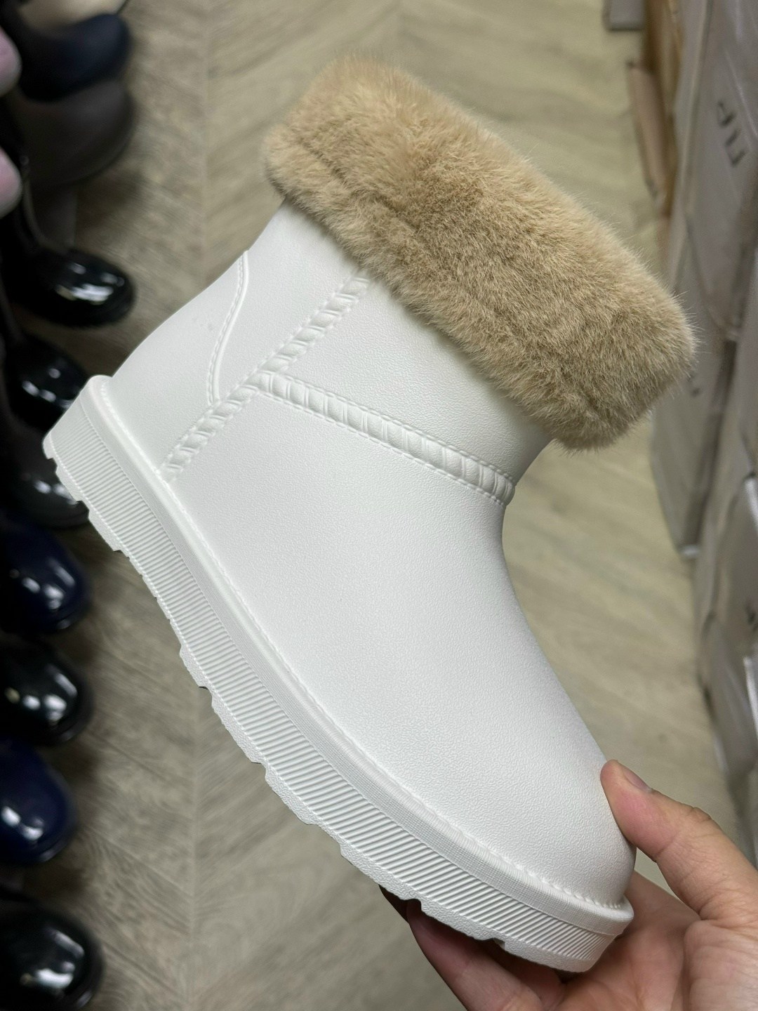 нордман угги женские резиновые,,резиновые сапоги,женские резиновые сапоги,угги nordman frosto (с опушкой) черные