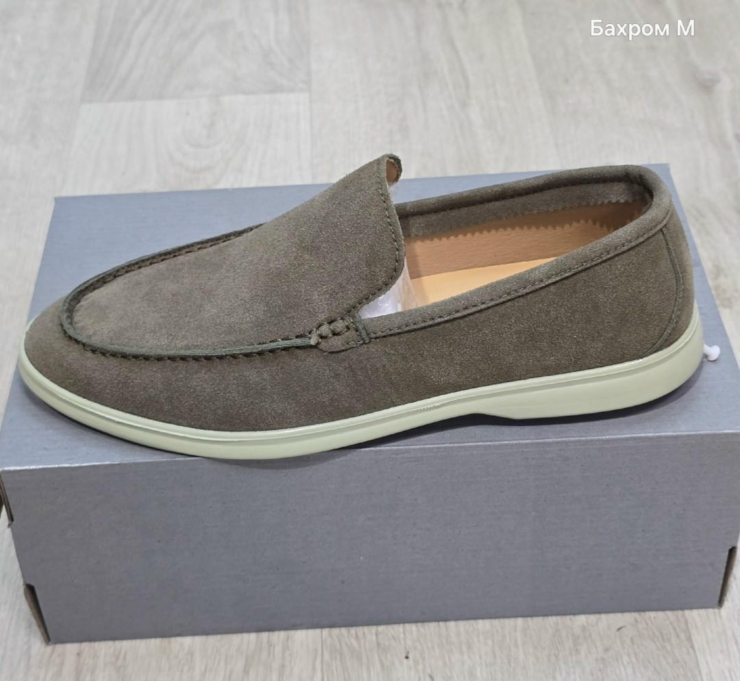 замшевые лоферы summer walk loro piana серый,,loro piana лоферы мужские,замшевые лоферы,мужские замшевые лоферы