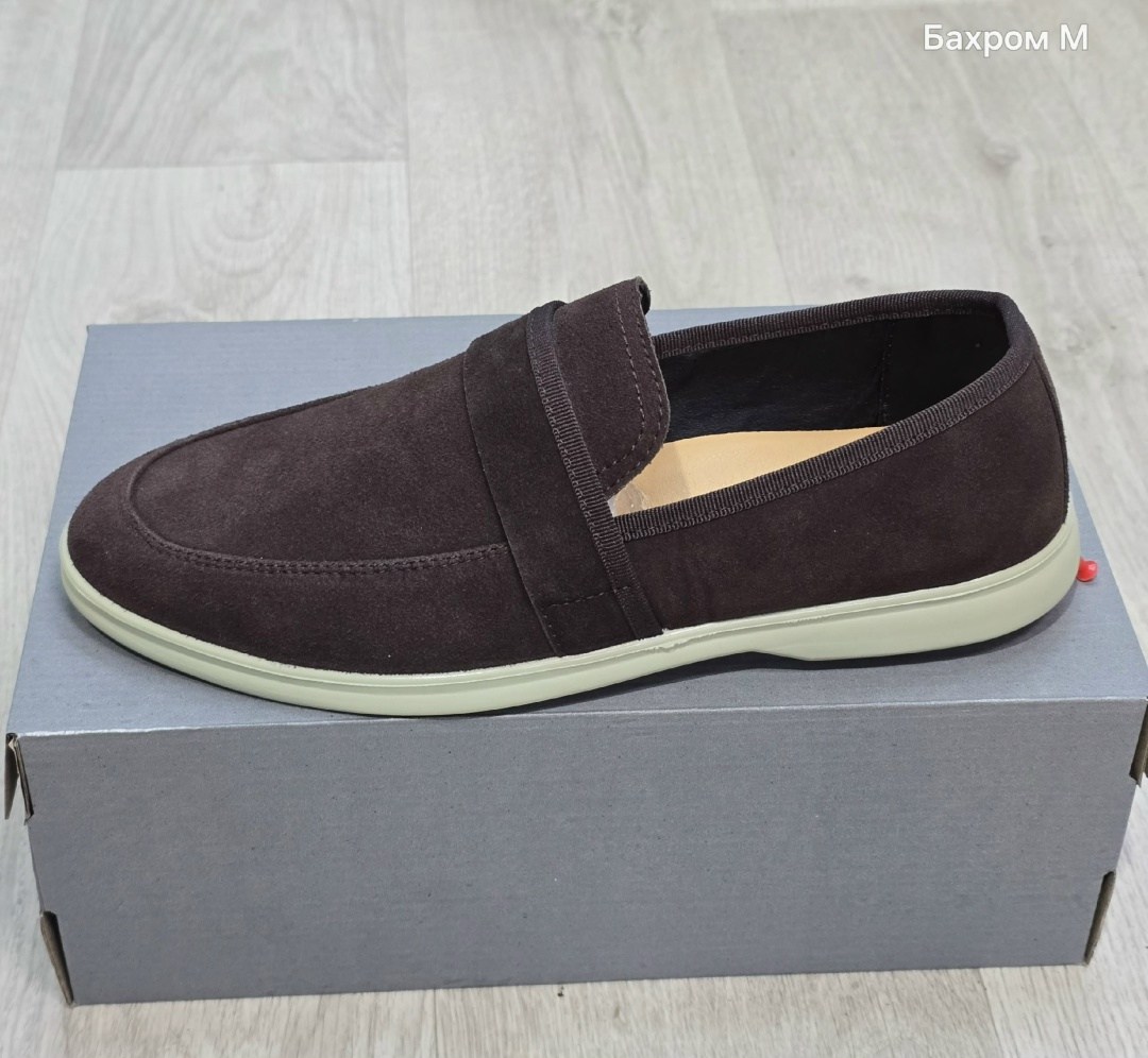 замшевые лоферы summer walk loro piana серый,,loro piana лоферы мужские,лоферы loro piana,лоферы замшевые