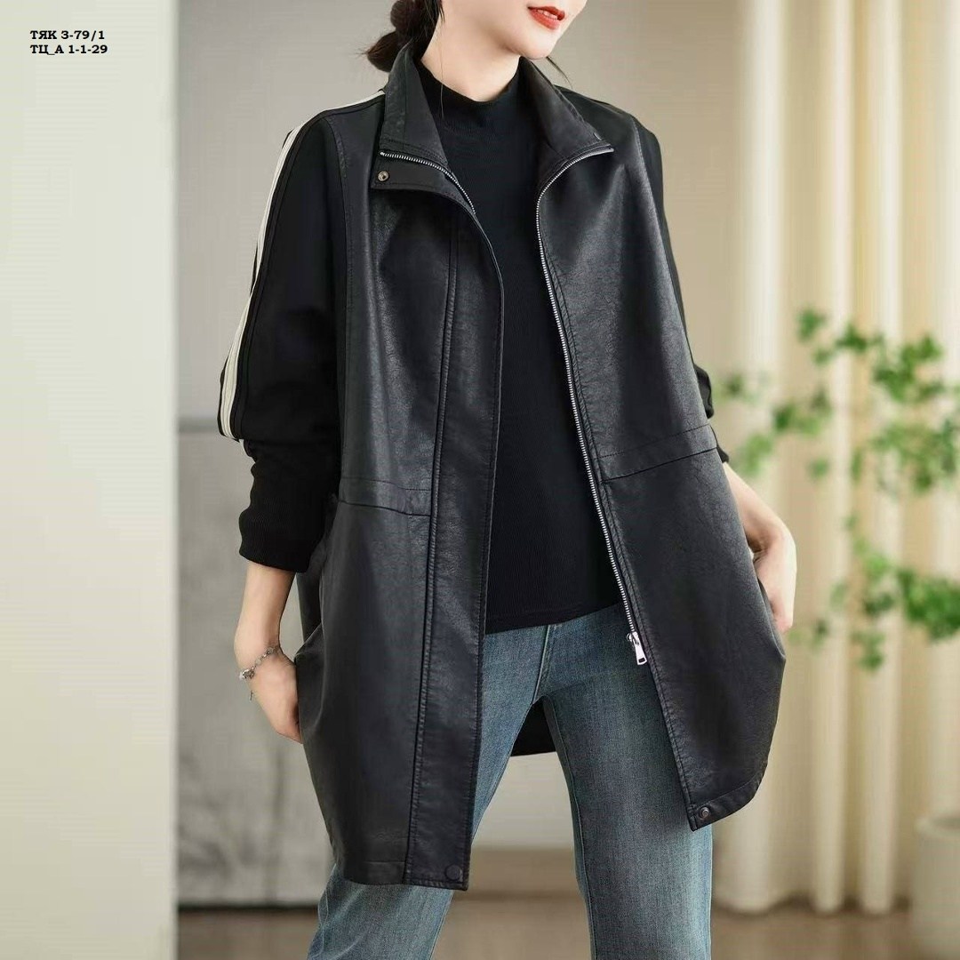 куртка свободного кроя,куртка из искусственной кожи женская,куртка оверсайз,модное пальто,куртка кожаная