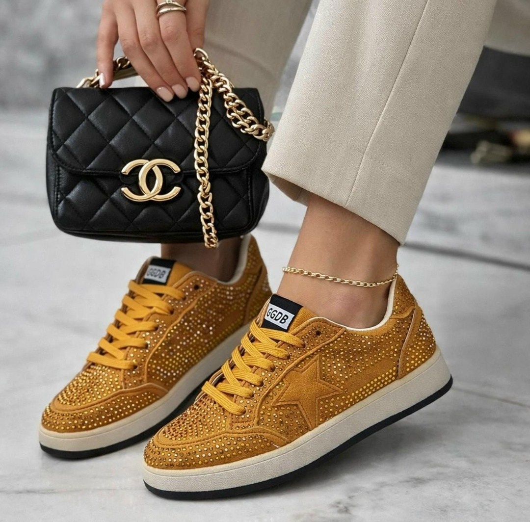 золотые кроссовки,модные кроссовки,повседневная , женская,блестящие кроссовки