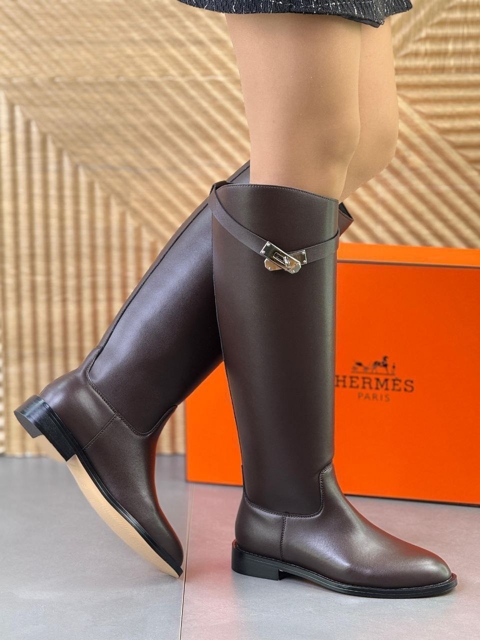 сапоги hermes,сапоги эрмес,сапоги hermes жокейские,женские кожаные сапоги hermes чёрного цвета,гермес сапоги женские