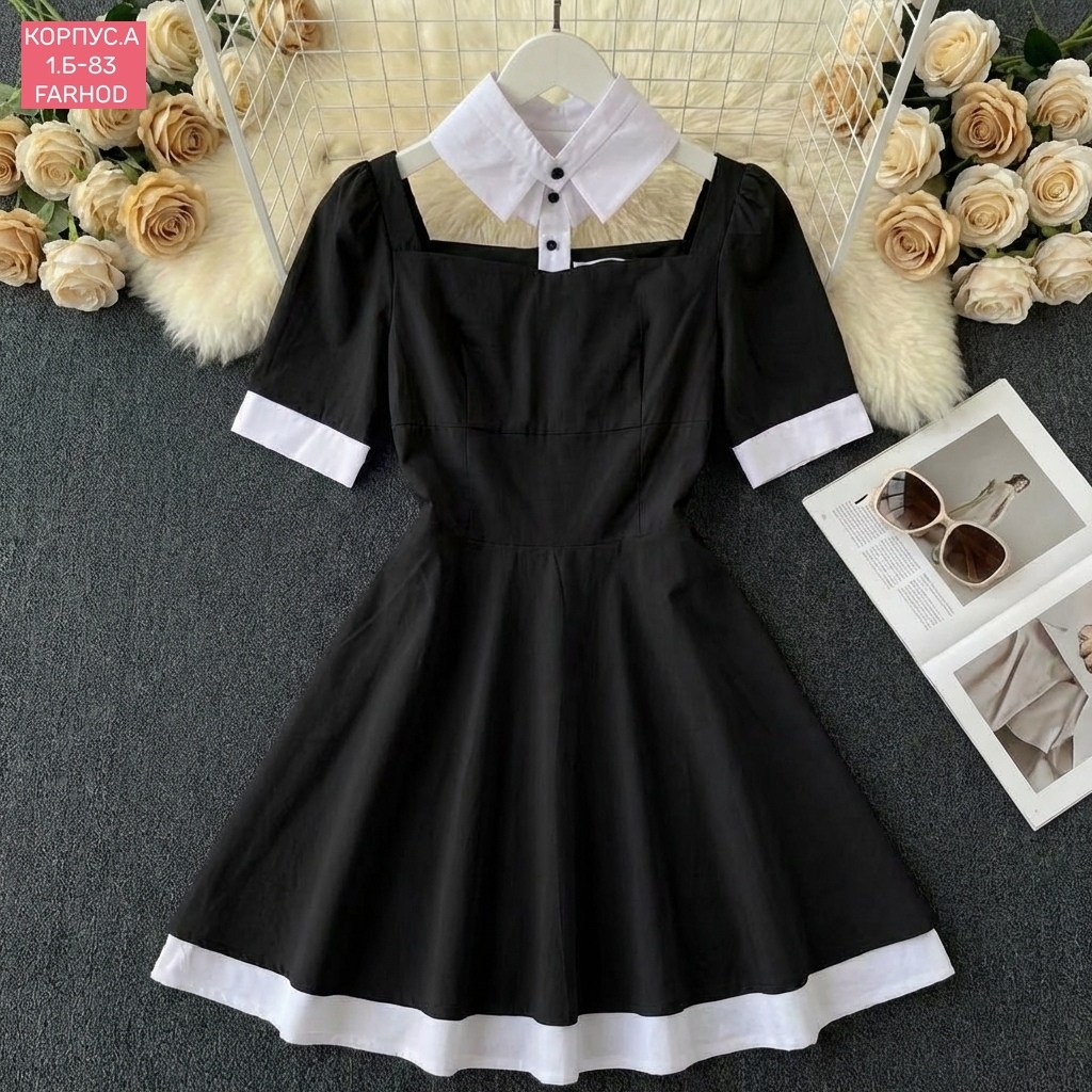 нарядное платье,для девочек платья,повседневные платья,платье с воротником,платье детская