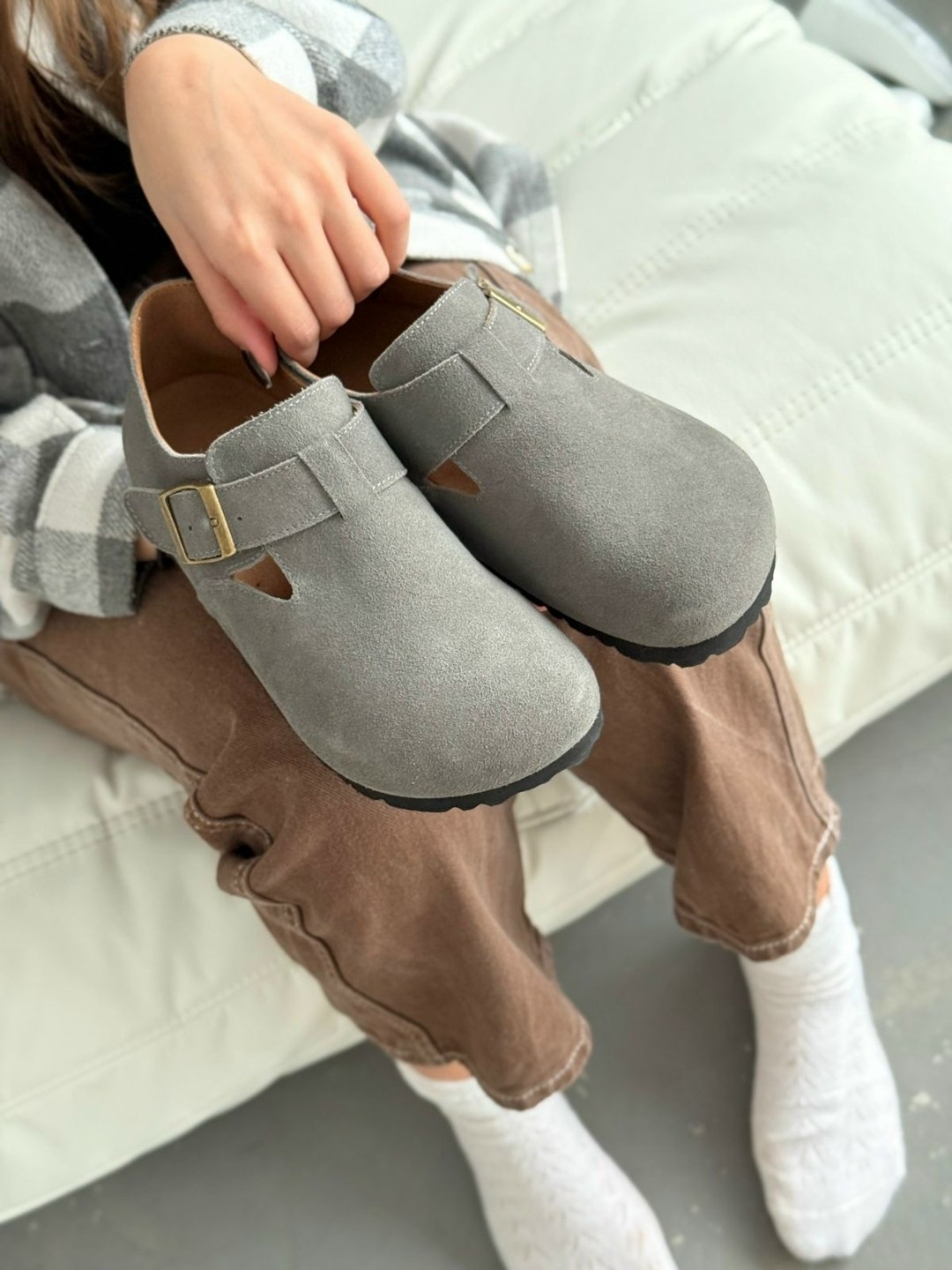 ,сабо замшевые закрытые биркинштоки birkenstock,повседневная ,сабо биркеншток,сандалии детские