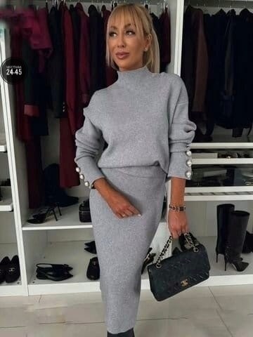 женский вязаный костюм с юбкой,стильный трикотажный костюм,костюм женский кофта с юбкой теплый,костюм с юбкой женский,трикотажные костюмы