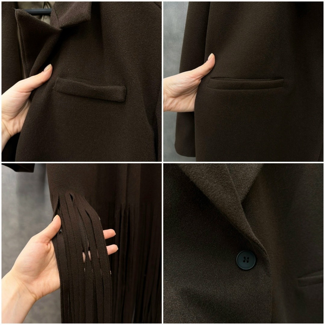 длинные пальто для женщин,модное пальто,элегантные пальто,пальто с бахромой,модные шерстяные кисточки длинные пальто для женщин