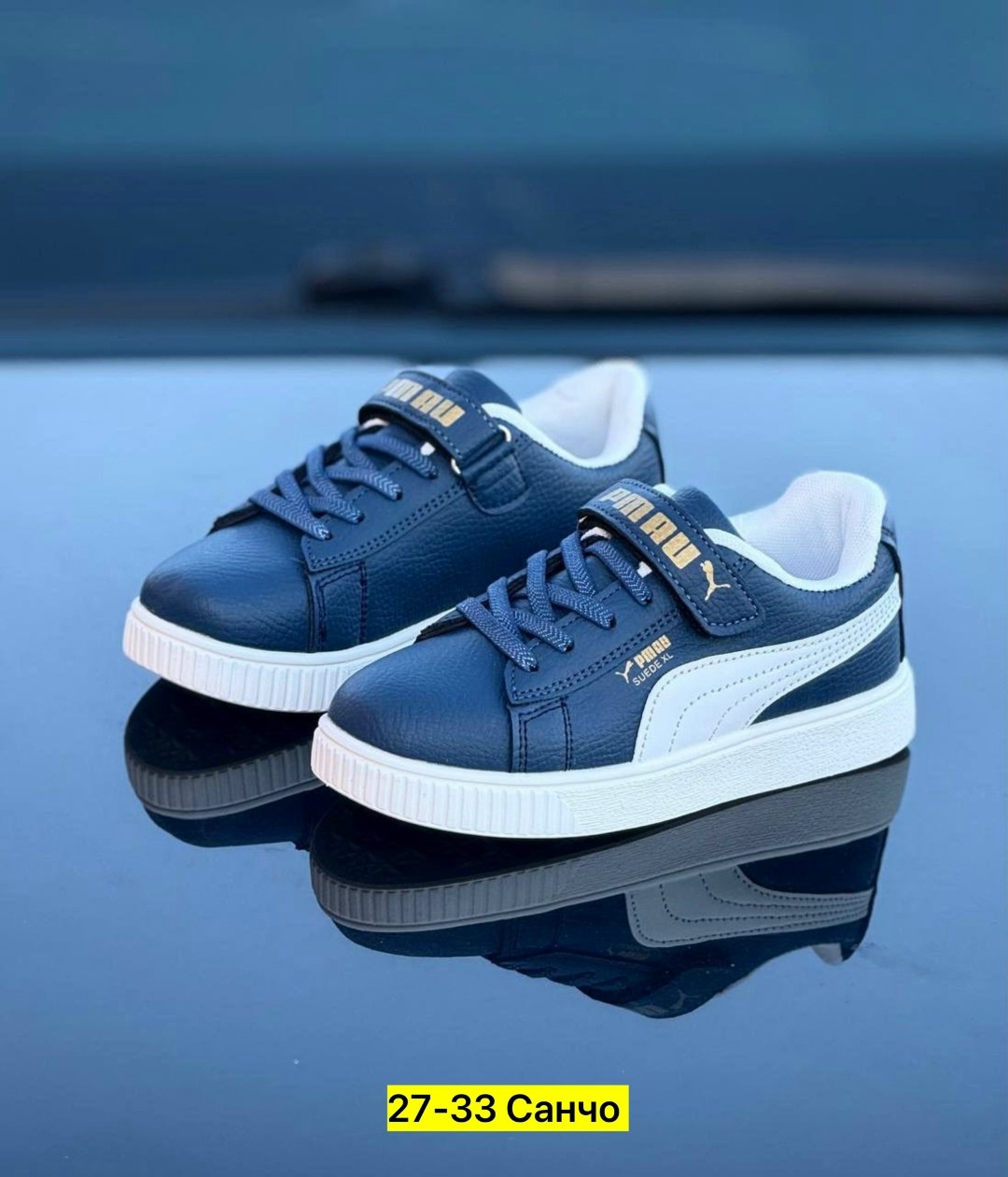 ,кроссовки puma,детские кроссовки rickie puma темно-синий, детская,детские кроссовки