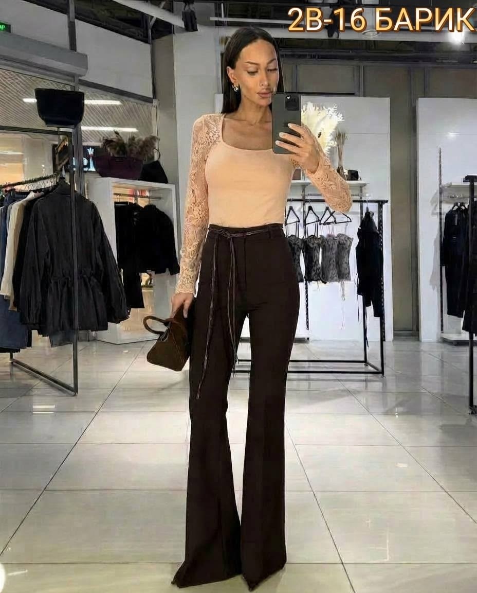 брюки клеш женские с высокой посадкой laouare,женские брюки клеш,брюки клеш,женские брюки клеш с высокой посадкой,классические брюки клеш