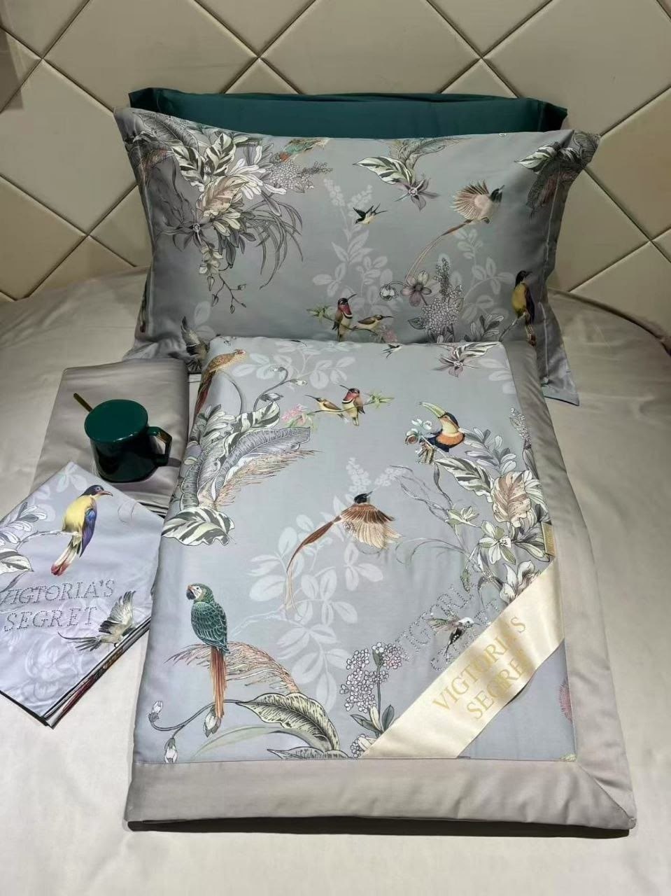 комплект постельного белья с одеялом,комплект постельного белья,комплект постельного белья blumarine,комплект постельного белья blumarine мако-сатин евро наволочки 50x70,victoria's secret комплект пос