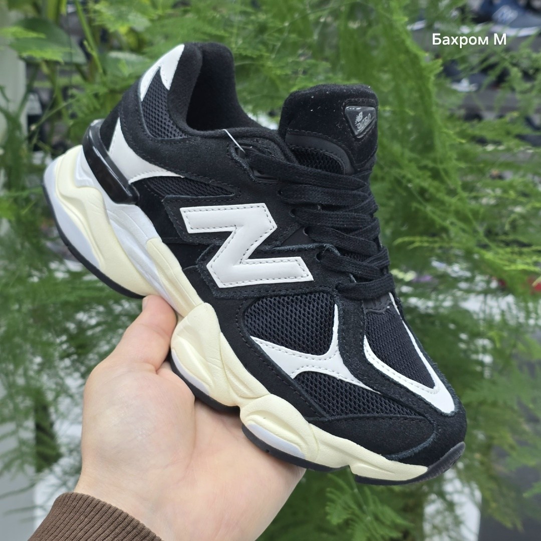 кроссовки new balance 9060,кроссовки,кроссовки new balance,кроссовки new balance 9060 black white,кроссовки мужские женские