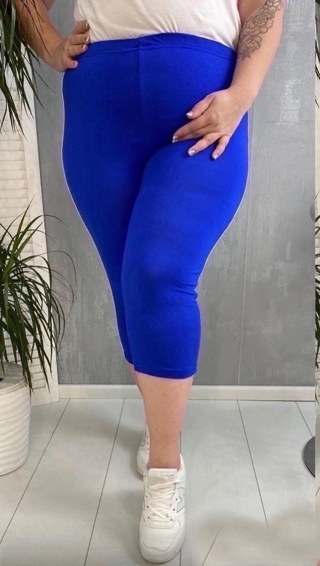 бриджи женские,бриджи женские модель 163 трикотаж (джерси) ярко-синий,леггинсы бриджи,легинсы женские,бриджи женские трикотажные