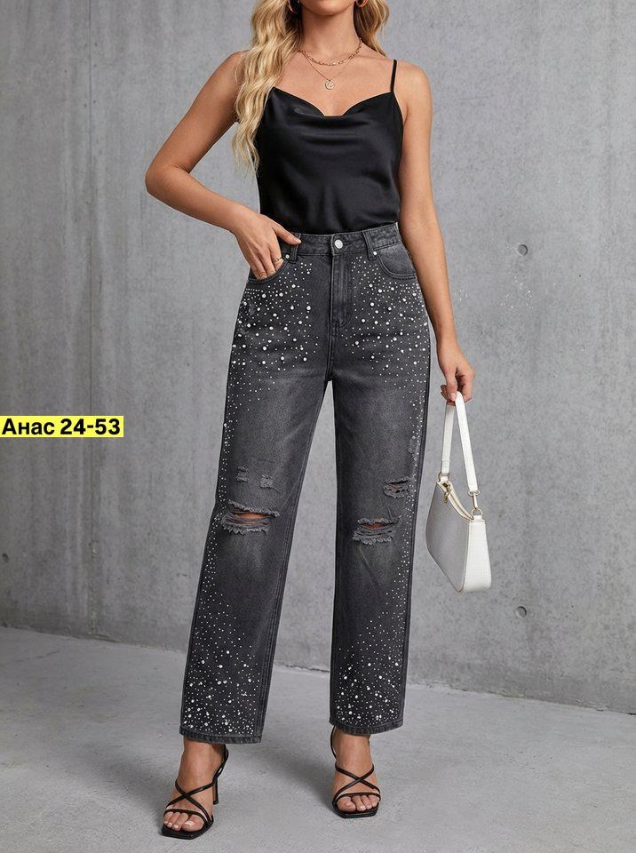 джинсы со стразами,женские джинсы со стразами,джинсы женские,джинсы прямые со стразами голубые le o 222675249,джинсы женские со стразами рваные