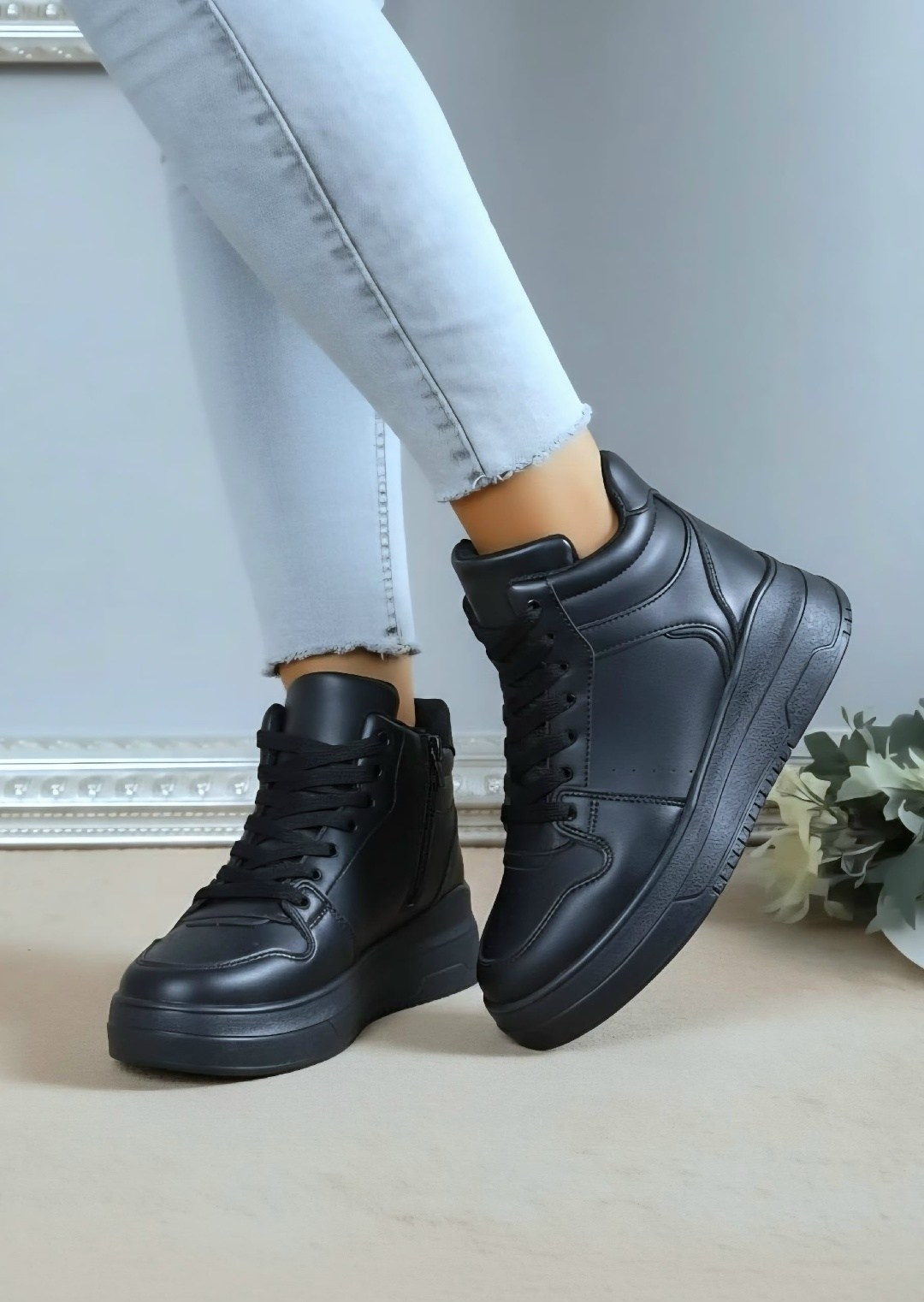 ,кроссовки женскиe,высокие кроссовки,кроссовки женские зимние,кроссовки женские черные