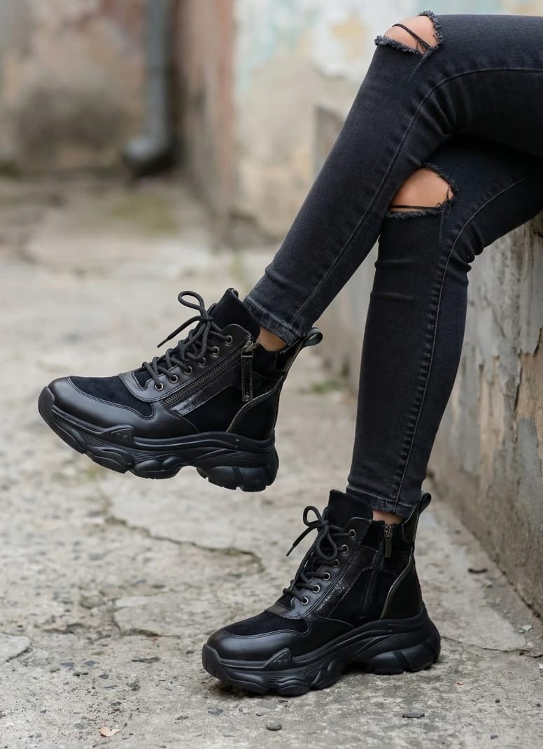 ,ботинки,ботинки на платформе,кроссовки демисезонные с мехом высокие утепленные black&bat,ботинки демисезонные на платформе