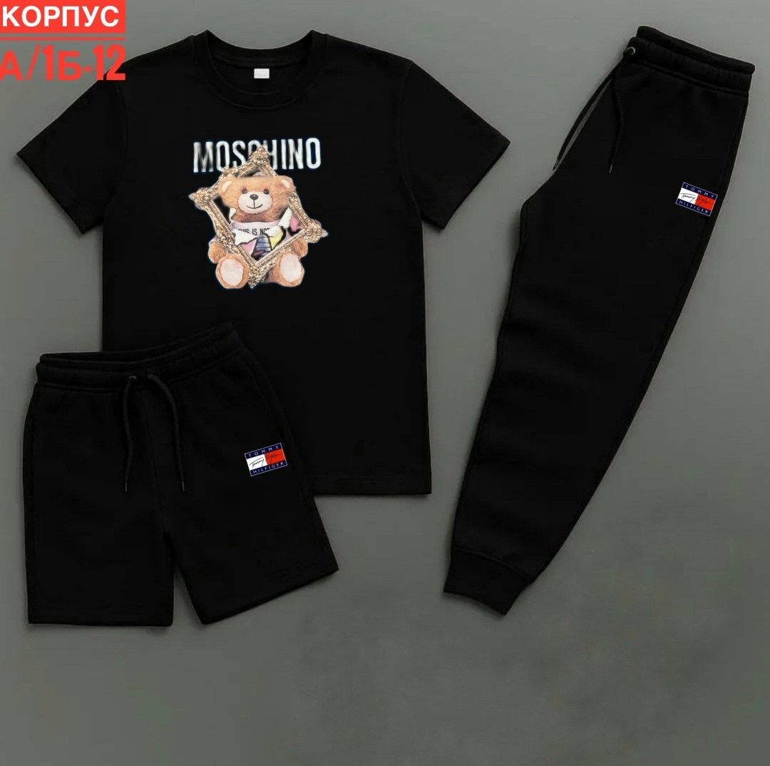 костюм спортивный moschino,одежда комплект,костюм с принтом,детские костюмы