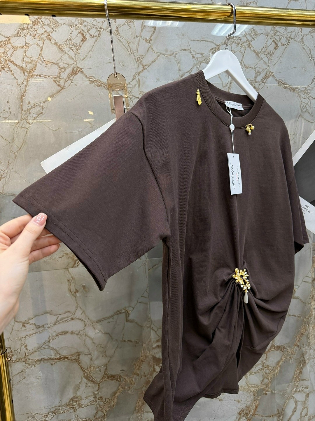 женская футболка,футболка оверсайз,футболки женские оверсайз,женская футболка оверсайз с крестом lanisera