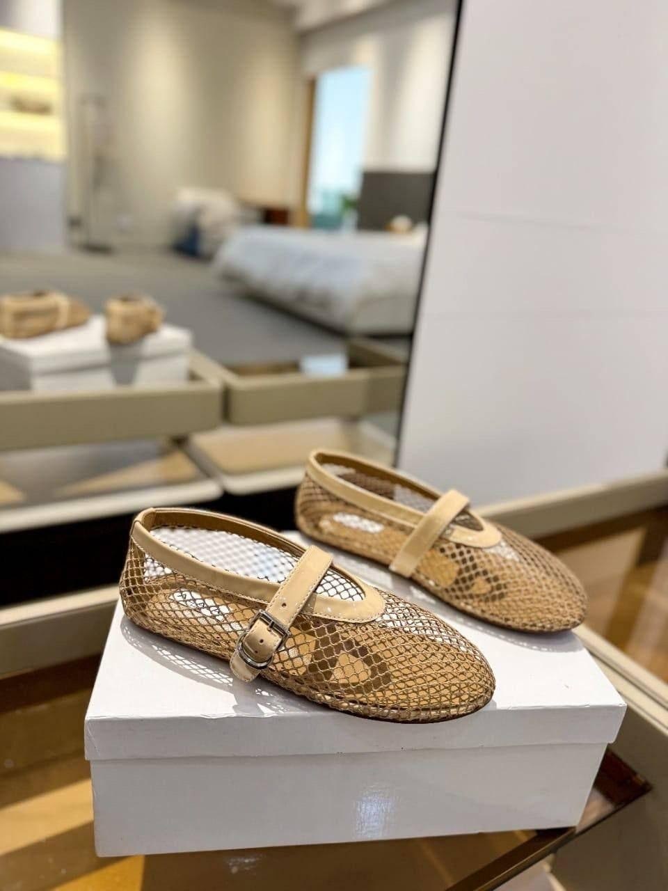 ,балетки alaia,женские балетки,балетки в сеточку,балетки