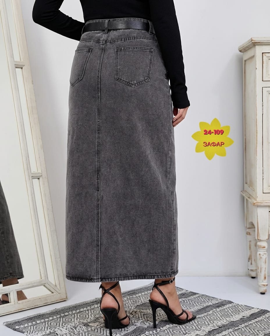 юбка джинсовая длинная с разрезом спереди niange,джинсовая юбка,джинсовая юбка макси,джинсовая юбка длинная,юбка джинсовая макси с разрезом