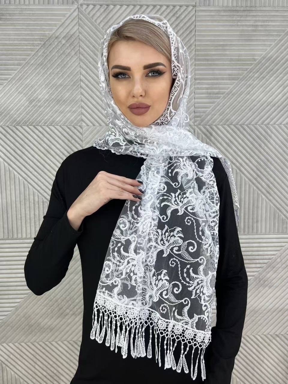 кружевной платок,палантин женские,кружевной палантин,платок для храма женский,платок палантин