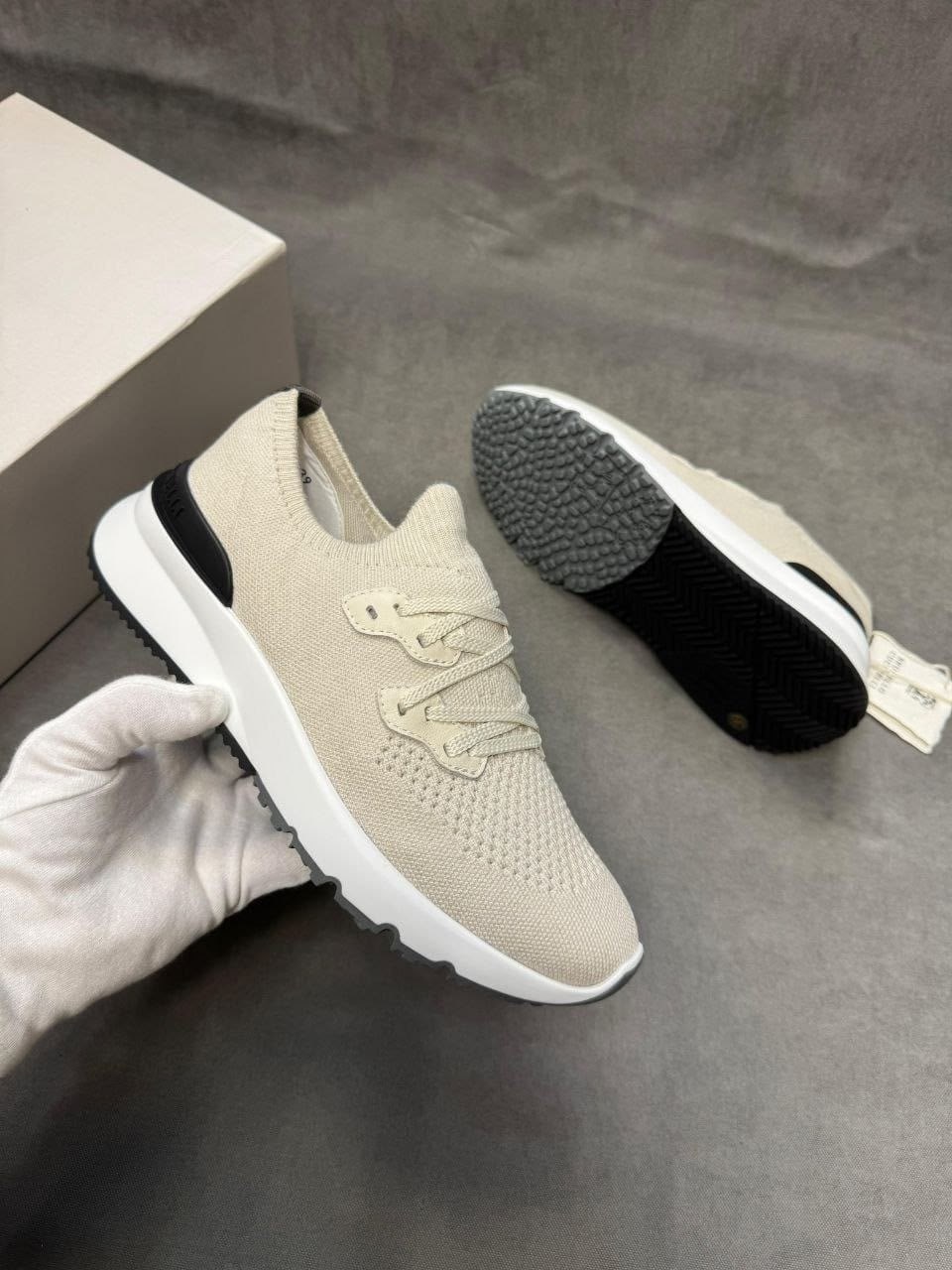 кроссовки brunello cucinelli,,комбинированные кроссовки brunello cucinelli,текстильные кроссовки brunello cucinelli,мужские кроссовки