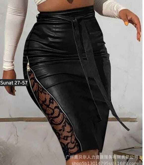 юбка из экокожи,кожаная юбка с разрезом,кожаная юбка с гипюром,кожаная юбка с кружевом,кожаная юбка женская