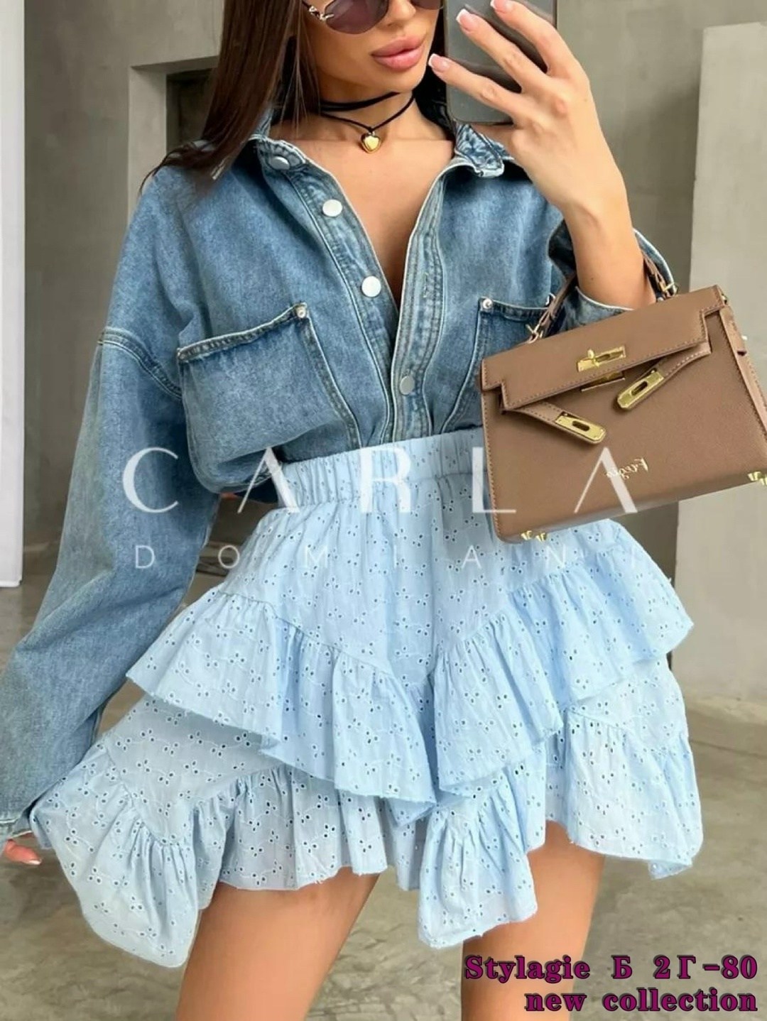 юбка короткая с воланами,джинсовый костюм с юбкой,костюм с юбкой,юбка с рубашкой