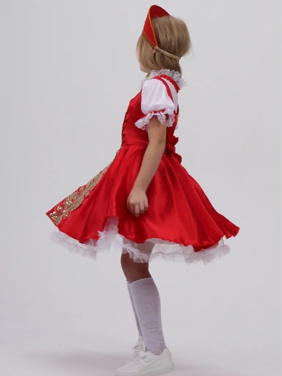 карнавальный костюм забавы для девочки 4-10 лет,карнавальный костюм детский "забава" для девочки,костюм карнавальный для девочек «забава»,русский народный костюм для девочки,костюм русско народный для