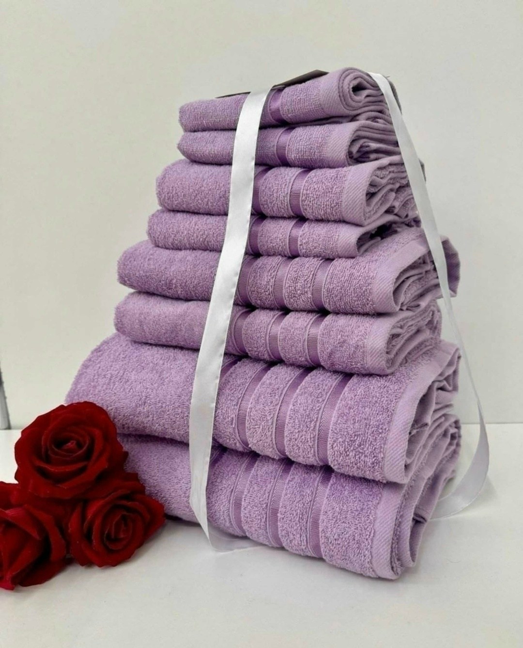 комплект из восьми полотенец,комплект махровых полотенец,набор полотенец,комплект полотенец,полотенца