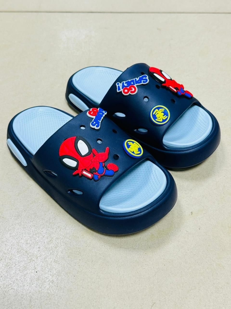 ,детские тапки,шлепанцы детские,шлепки спайдермен,сланцы детские