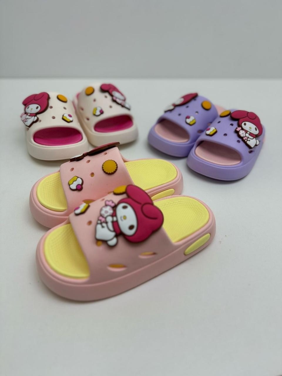 детские шлепанцы,тапочки sanrio,сандалии sanrio,летние тапочки,тапочки для девочек