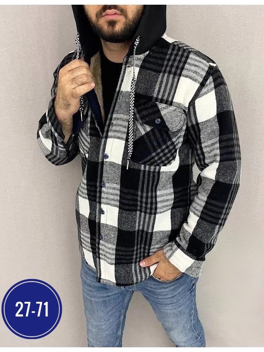 рубашка мужская на меху,рубашка на меху зимняя в клетку,куртка рубашка на меху мужская,куртка для мужчин на флисе в клетку,рубашка с капюшоном