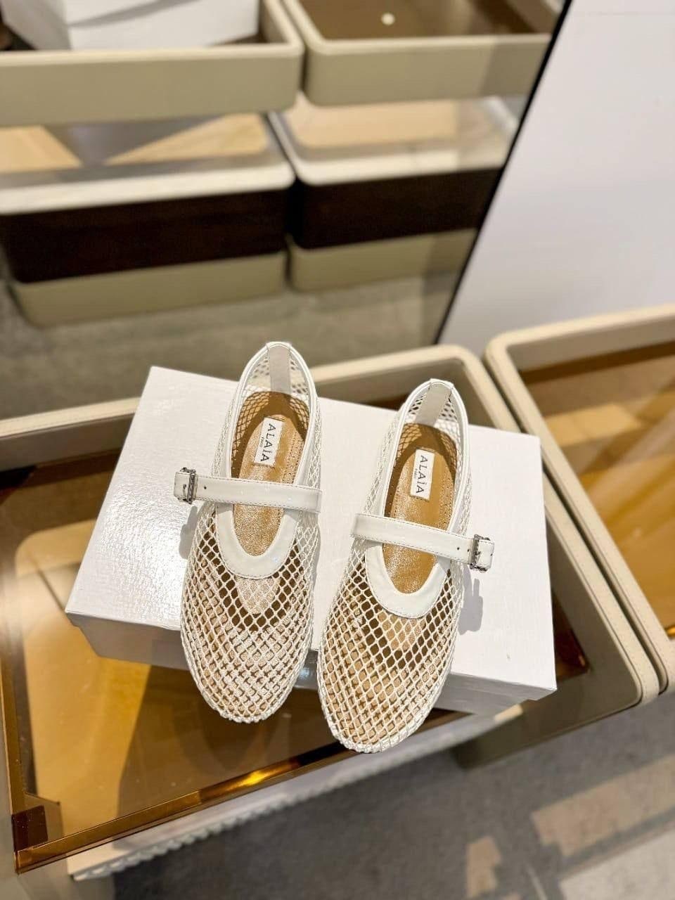 ,балетки alaia,женские балетки,балетки в сеточку,балетки