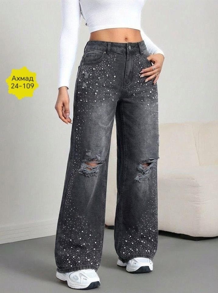 джинсы со стразами,женские джинсы со стразами,джинсы со стразами широкие,джинсы женские,джинсы женские со стразами рваные