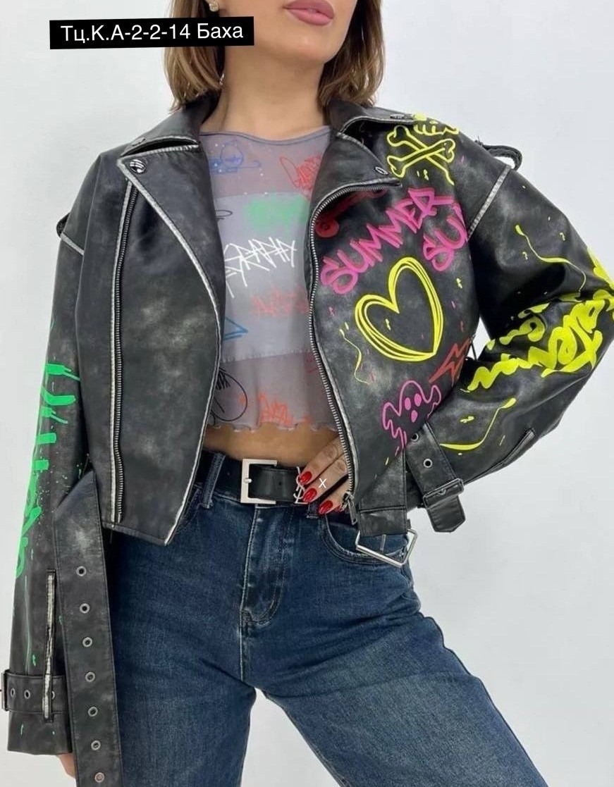 косуха кожаная куртка оверсайз burhon style,кожаная куртка,куртка косуха,косуха кожаная куртка экокожа оверсайз,косуха оверсайз с принтом куртка кожаная lisa clothing