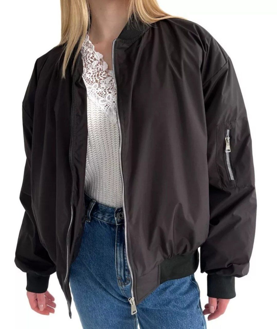 куртка бомбер оверсайз весна v-fashion,куртка бомбер оверсайз v-fashion цвет черный,куртка бомбер оверсайз v-fashion,куртка бомбер женская,куртка-бомбер