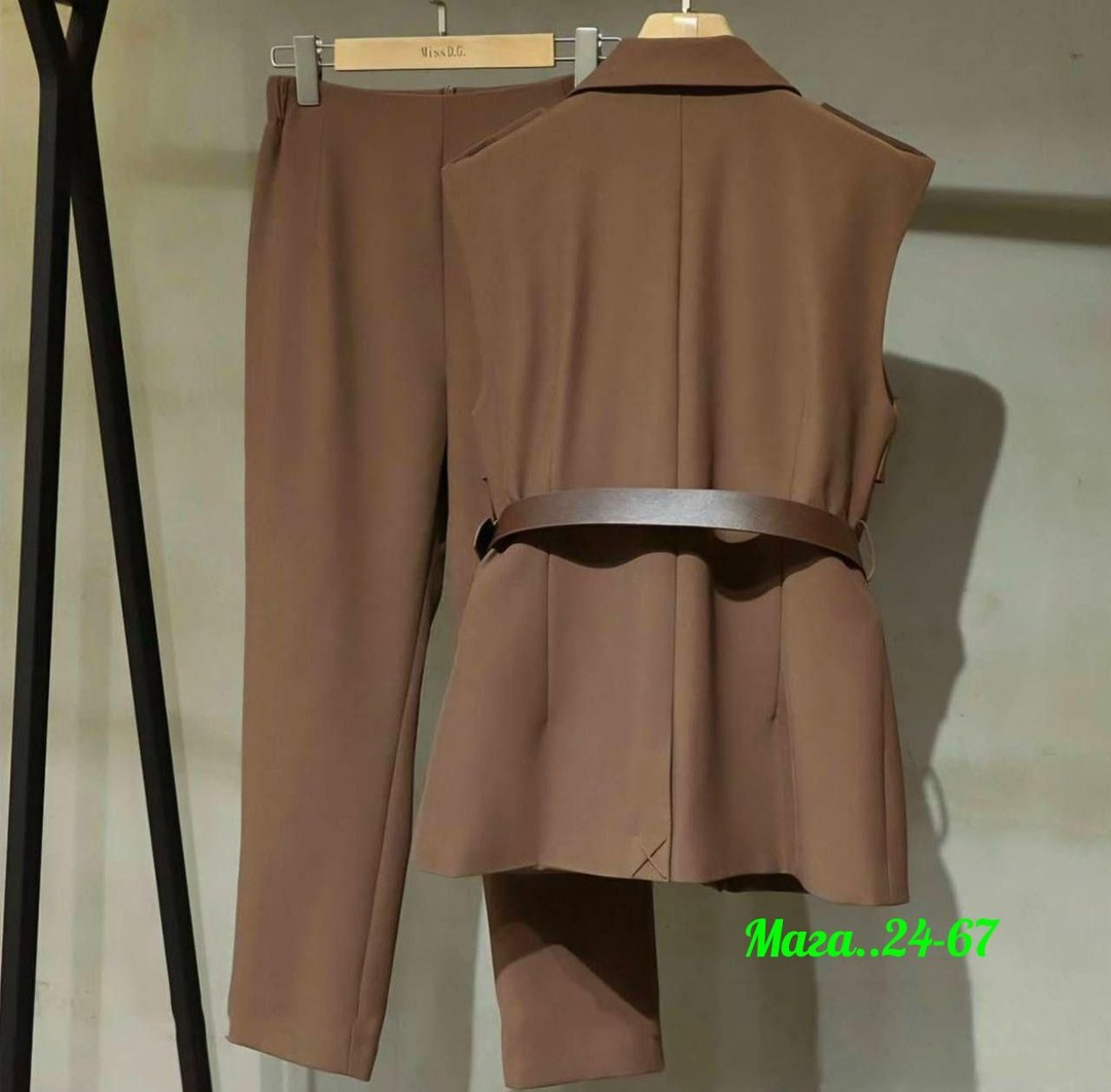 женский костюм,брючный костюм с жилетом,костюм тройка женский,костюм брючный деловой с жилетом lee amour,женские брючные костюмы