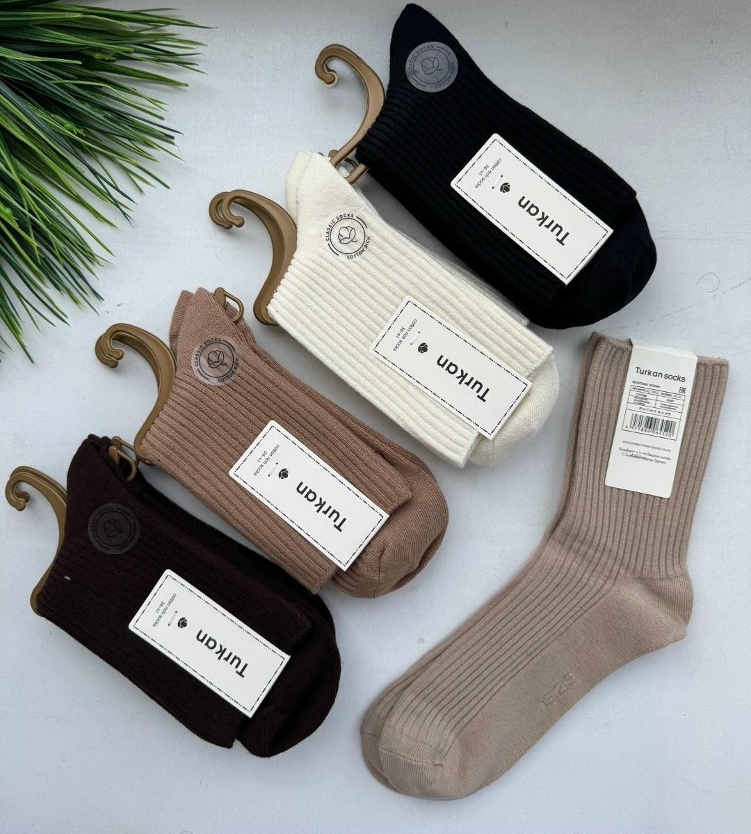 женские носки,комплект носки женские,носки комплект,носки женские набор,носки turkan комплект 5 пар размер 36-41 черный бежевый коричневый