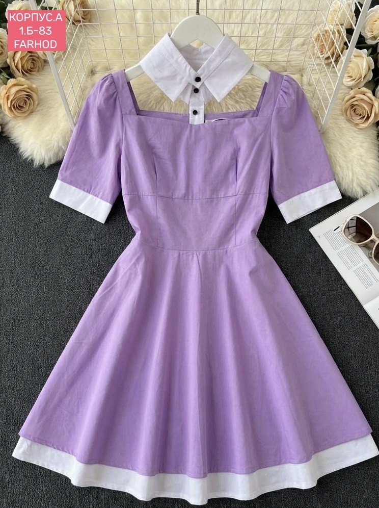 нарядное платье,для девочек платья,повседневные платья,платье с воротником,платье детская