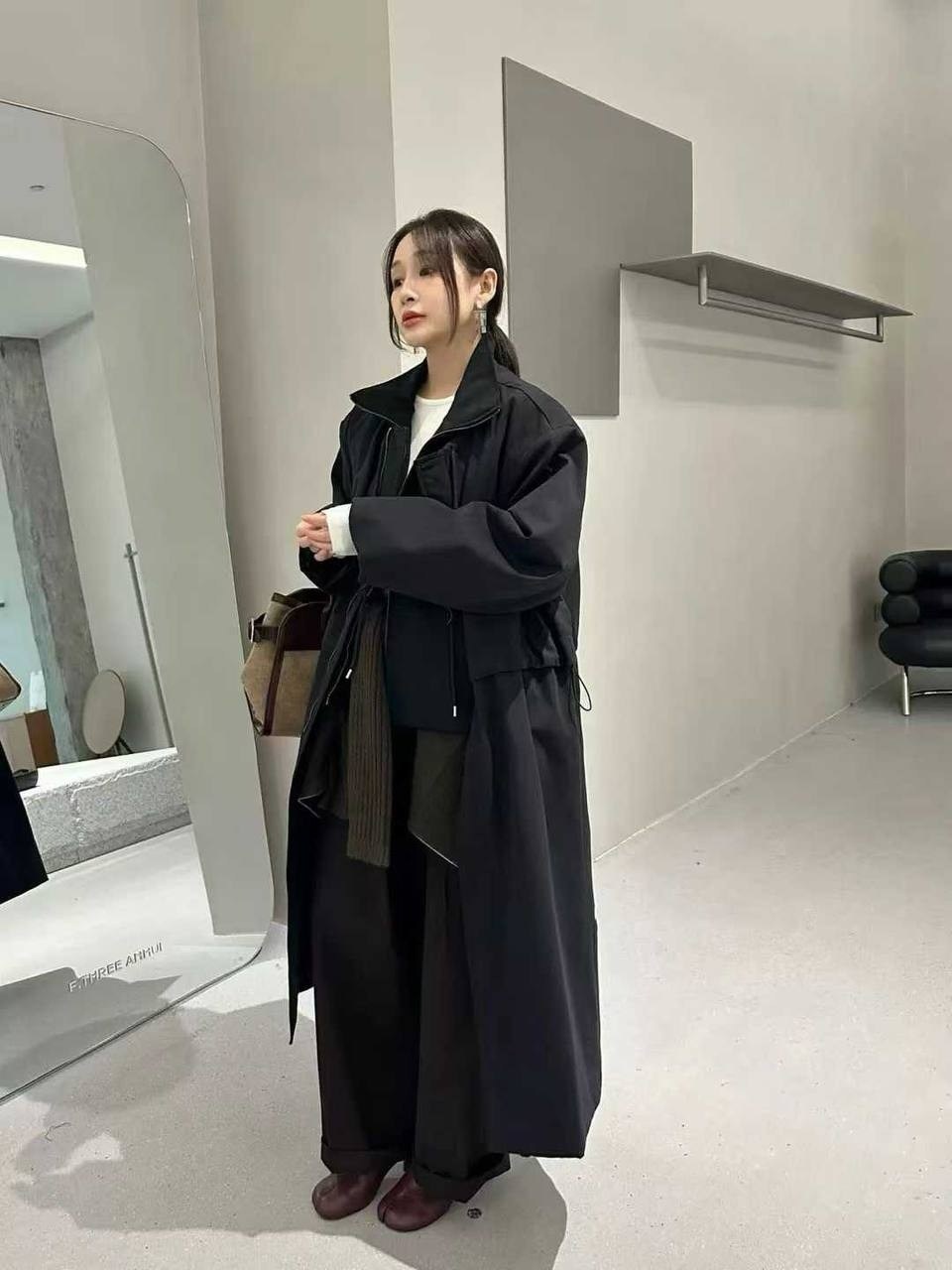 женский длинный тренч,длинный тренч,тренч оверсайз,тренч макси,женский тренч