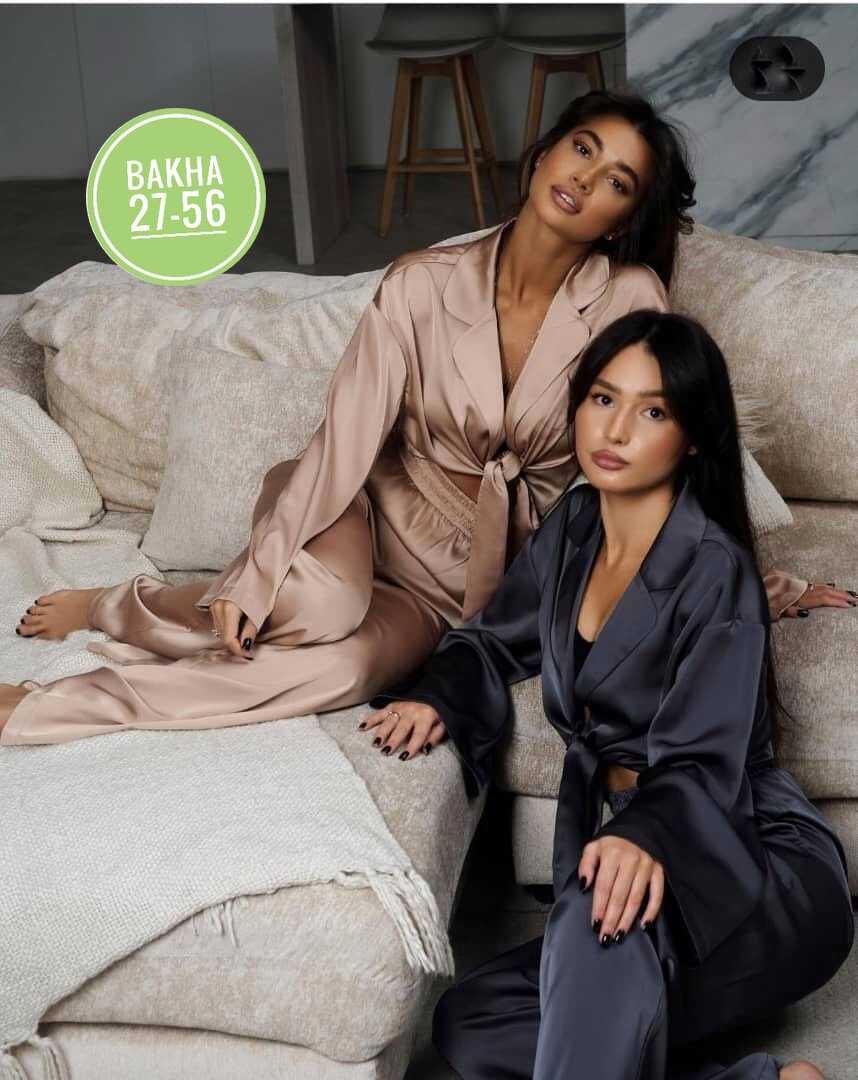 шелковый костюм в пижамном стиле,шелковый домашний костюм в пижамном стиле,костюм брючный шелковый eveli clothing,атласный костюм,костюм в пижамном стиле