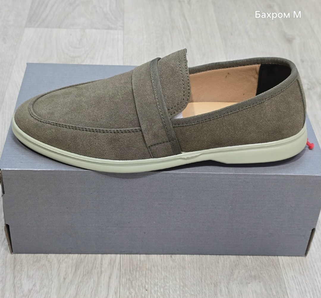 замшевые лоферы summer walk loro piana серый,,loro piana лоферы мужские,лоферы loro piana,лоферы замшевые