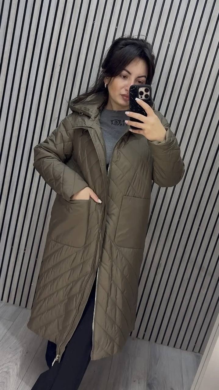 удлиненная куртка,куртка женская,демисезонная куртка,пальто стеганое с капюшоном,пуховик женский